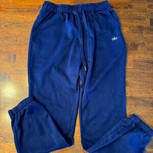 alo yoga dark blue sweatpants